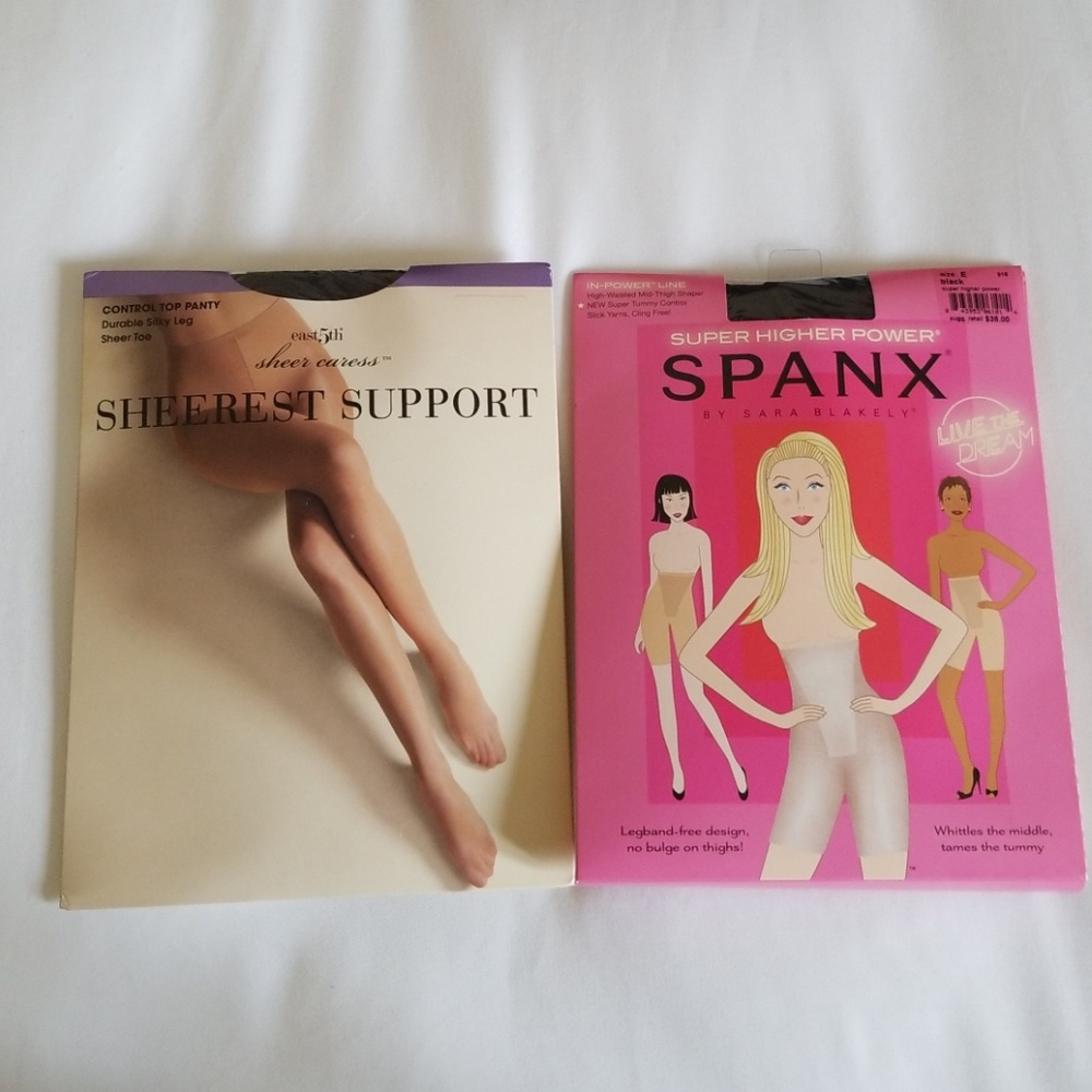 Spanx High-Waisted Mid-Thigh Shaper, Black